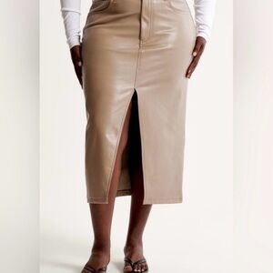 Abercrombie and fitch leather pencil skirt NWT